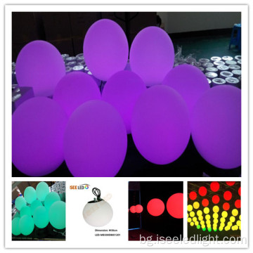 Wave RGB LED сцена висяща 30 см сфера на топка